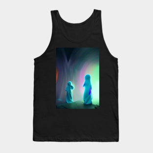 STYLISH 2 GHOSTS ON HALLOWEEN Tank Top